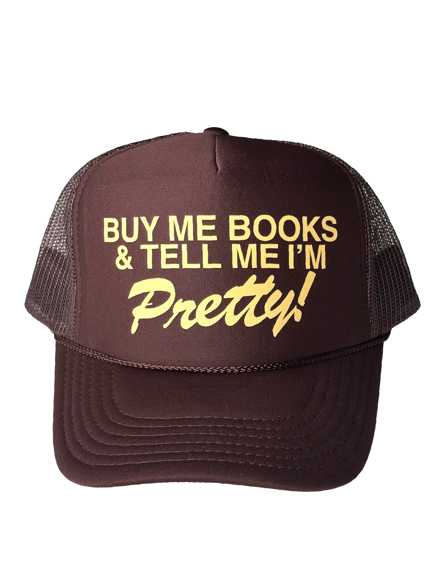 RESTOCKED - Buy Me Books Hat in Brown