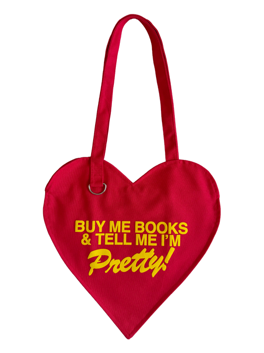 RESTOCKED - Buy Me Books Heart Tote