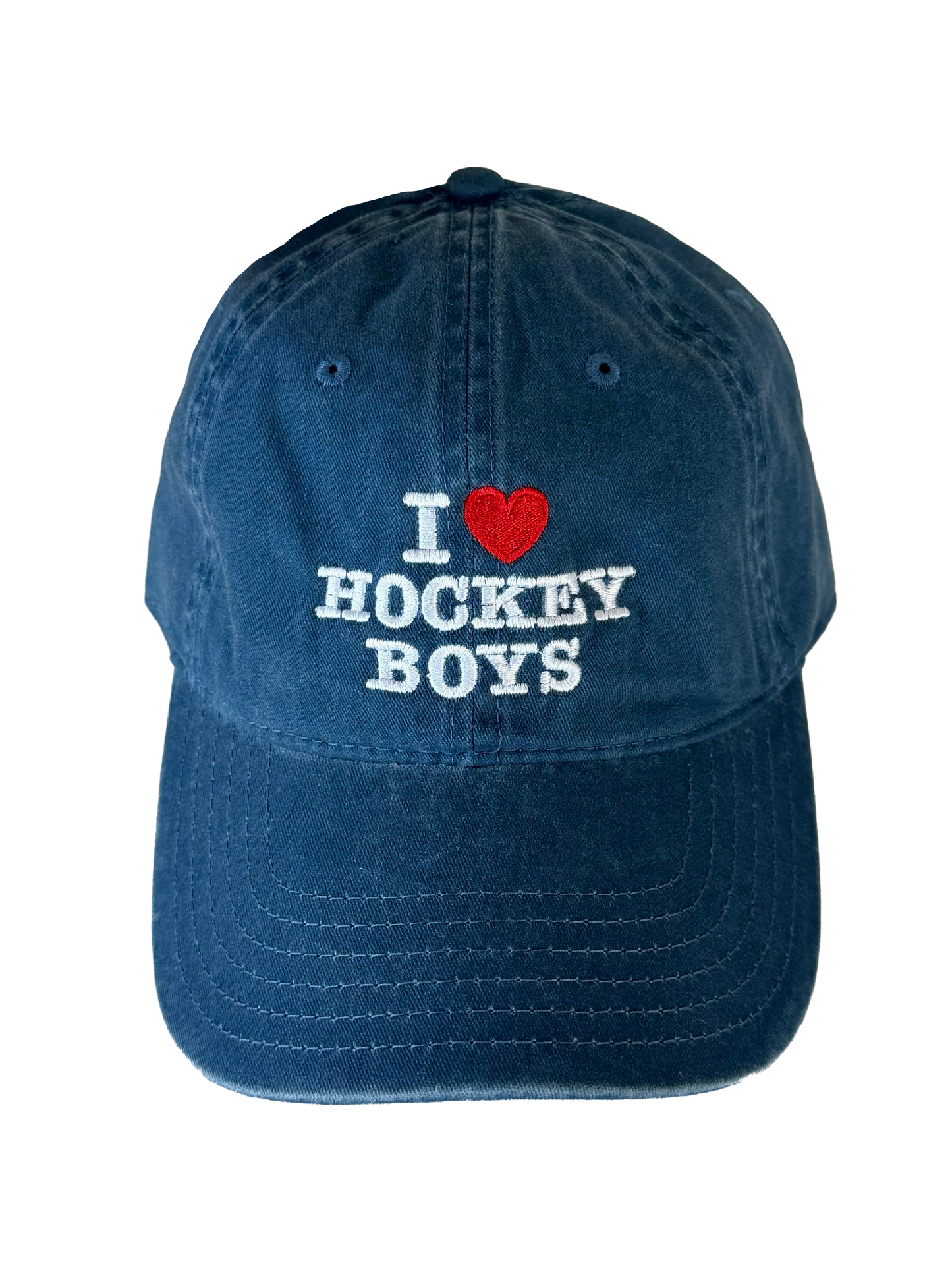 I Love Hockey Boys Dad Hat