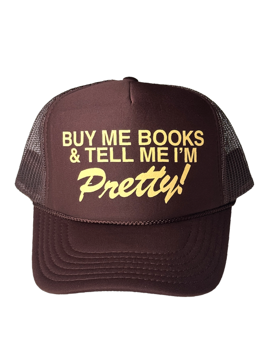RESTOCKED - Buy Me Books Hat in Brown