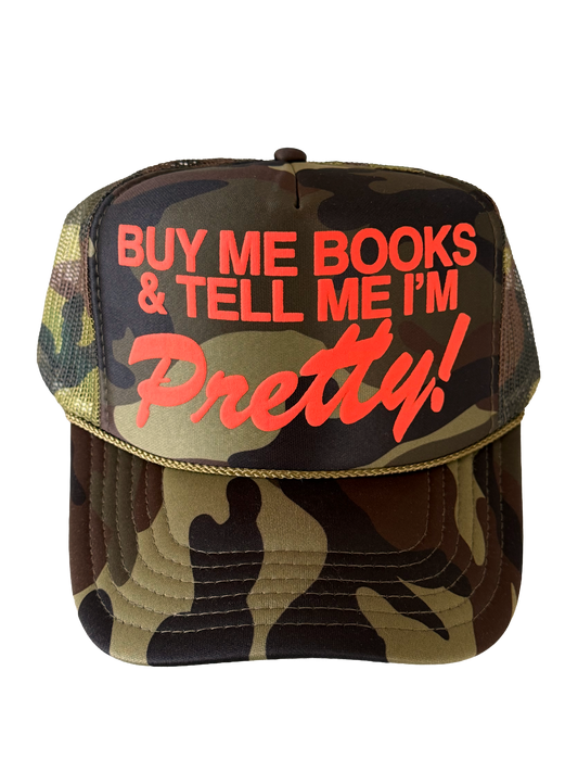 RESTOCKED - Buy Me Books Hat in Camo