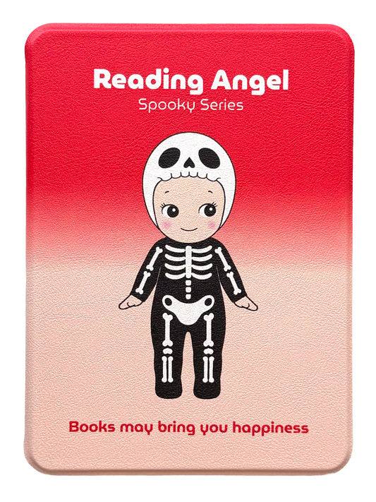 Skeleton Reading Angel Kindle and Kobo Case