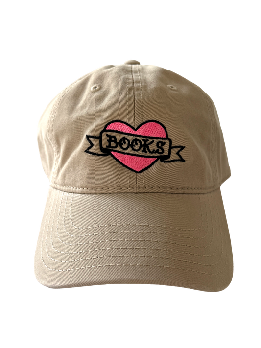 Books Heart Dad Hat
