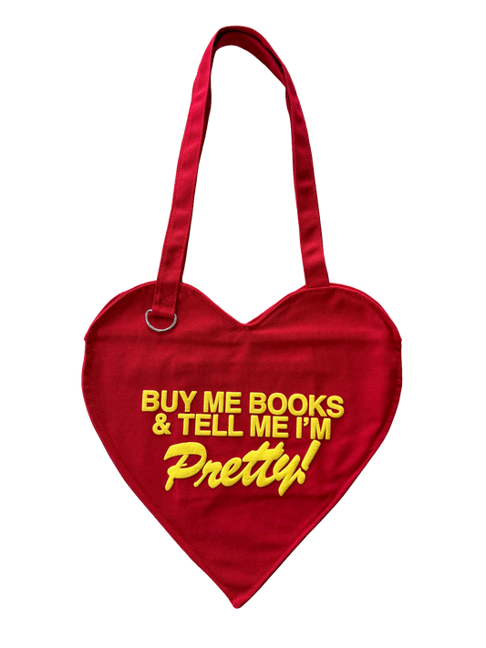 Buy Me Books Heart Tote